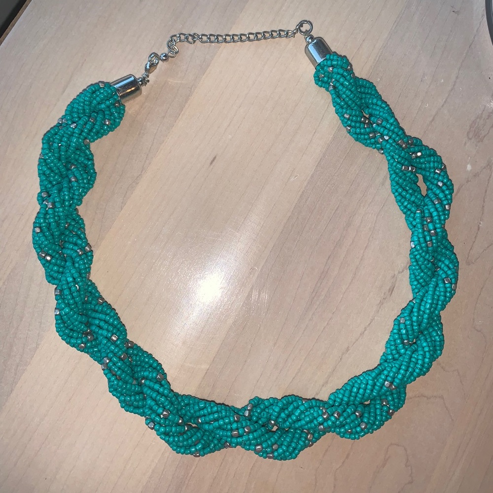 H&M // big turquoise necklace